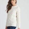 Knitwear Rockmans | Rockmans Long Sleeve Pearl Cable Knitwear Jumper