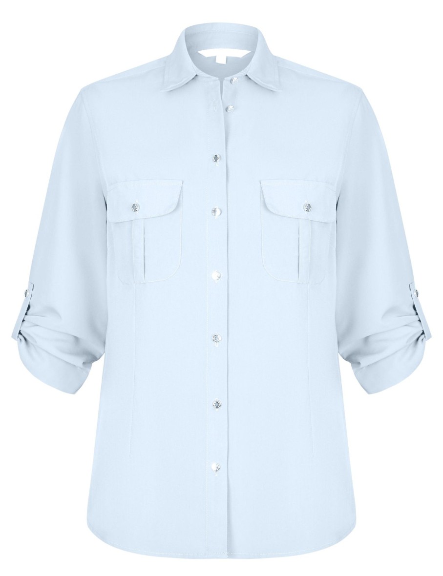 Tops NoniB | Noni B Pocket Detail Shirt