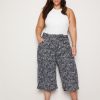 Bottoms Autograph | Autograph Crop Wide Leg Belted Pants