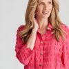 Tops NoniB | Noni B Square Design Shirt