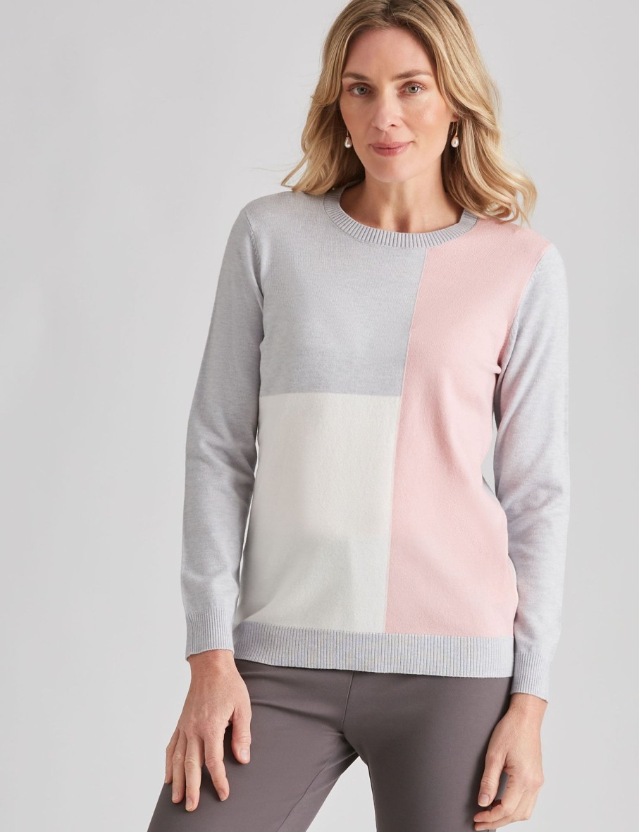 Knitwear NoniB | Noni B Colourblock Jumper