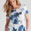 Tops NoniB | Noni B Embellished Floral Top