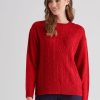 Knitwear WLane | W.Lane Cable Front Pullover Top