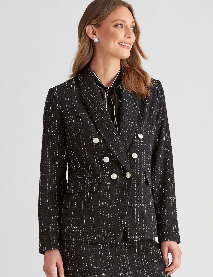 Outerwear LizJordan | Liz Jordan Mono Boucle Jacket