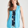 Knitwear WLane | W.Lane Sleeveless Drape Cardigan