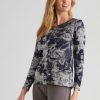 Tops NoniB | Noni B Knitwear Printed T-Shirt Top