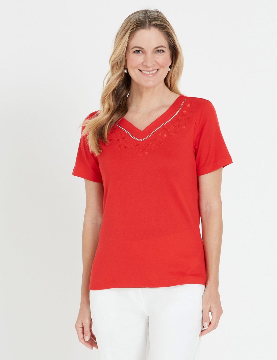 Tops NoniB | Noni B Short Sleeve Rib Top