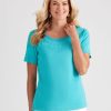 Tops NoniB | Noni B Short Sleeve Rib Top