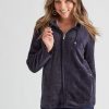 Outerwear Rockmans | Rockmans Longsleeve Hooded Snuggle Jacket