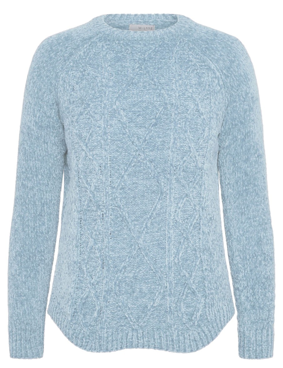 Knitwear WLane | W.Lane Chenille Cable Pullover Top