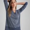 Knitwear Rockmans | Rockmans Long Sleeve Lurex Swing Top