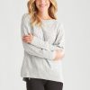 Knitwear Rockmans | Rockmans Long Sleeve Chenille Cable Knitwear Top