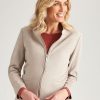 Outerwear NoniB | Noni B Suedette Zipped Through Jacket