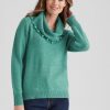 Knitwear WLane | W.Lane Pom Pom Cowl Neck Pullover