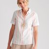 Tops NoniB | Noni B Short Sleeve Print Shirt