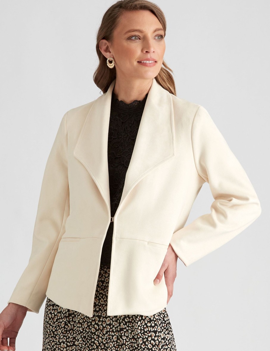 Outerwear LizJordan | Liz Jordan Suedette Jacket