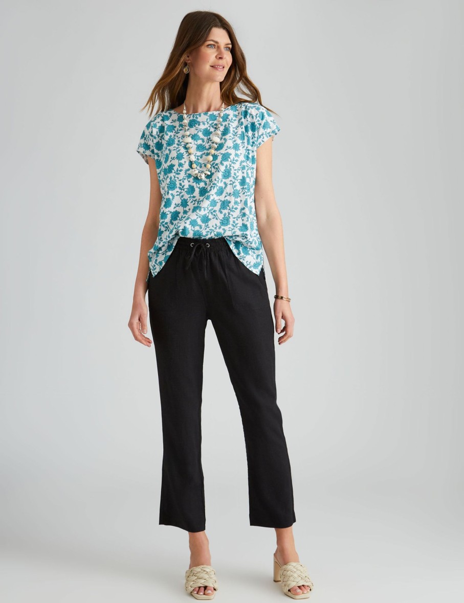 Bottoms WLane | W.Lane Full Length Linen Pants