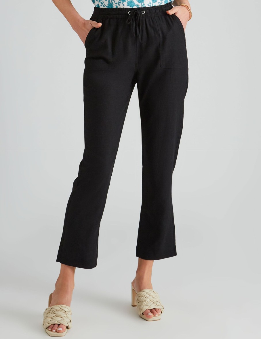 Bottoms WLane | W.Lane Full Length Linen Pants