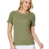 Tops NoniB | Noni B Stacey Neck Detail T-Shirt