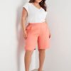 Bottoms Beme | Beme Linen Button Side Shorts