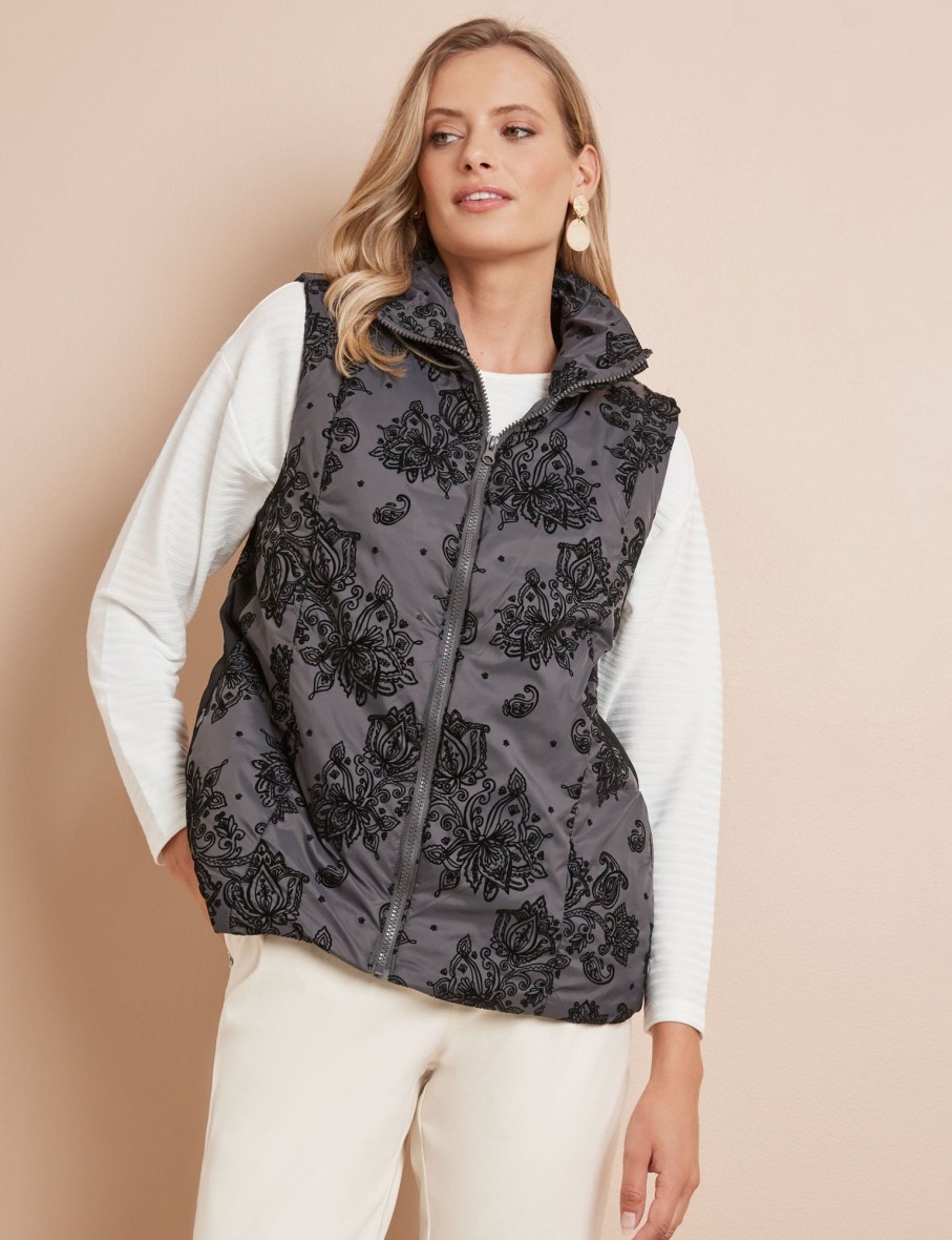 Outerwear WLane | W.Lane Flocked Puffer Vest