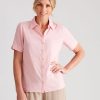 Tops NoniB | Noni B Short Sleeve Dobby Shirt