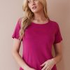 Tops NoniB | Noni B Embroidered Rib T-Shirt