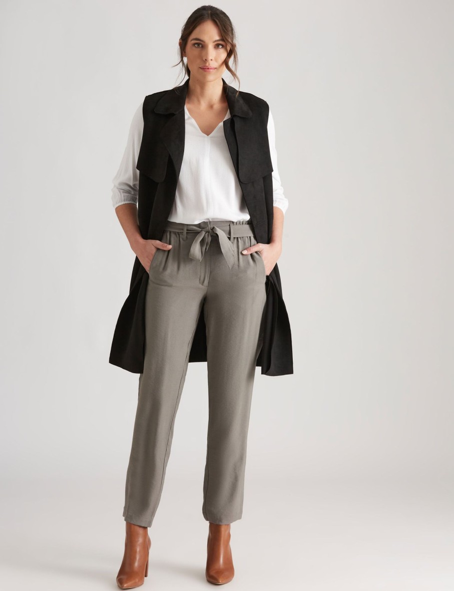 Bottoms Katies | Katies Full Length Tie Waist Pants