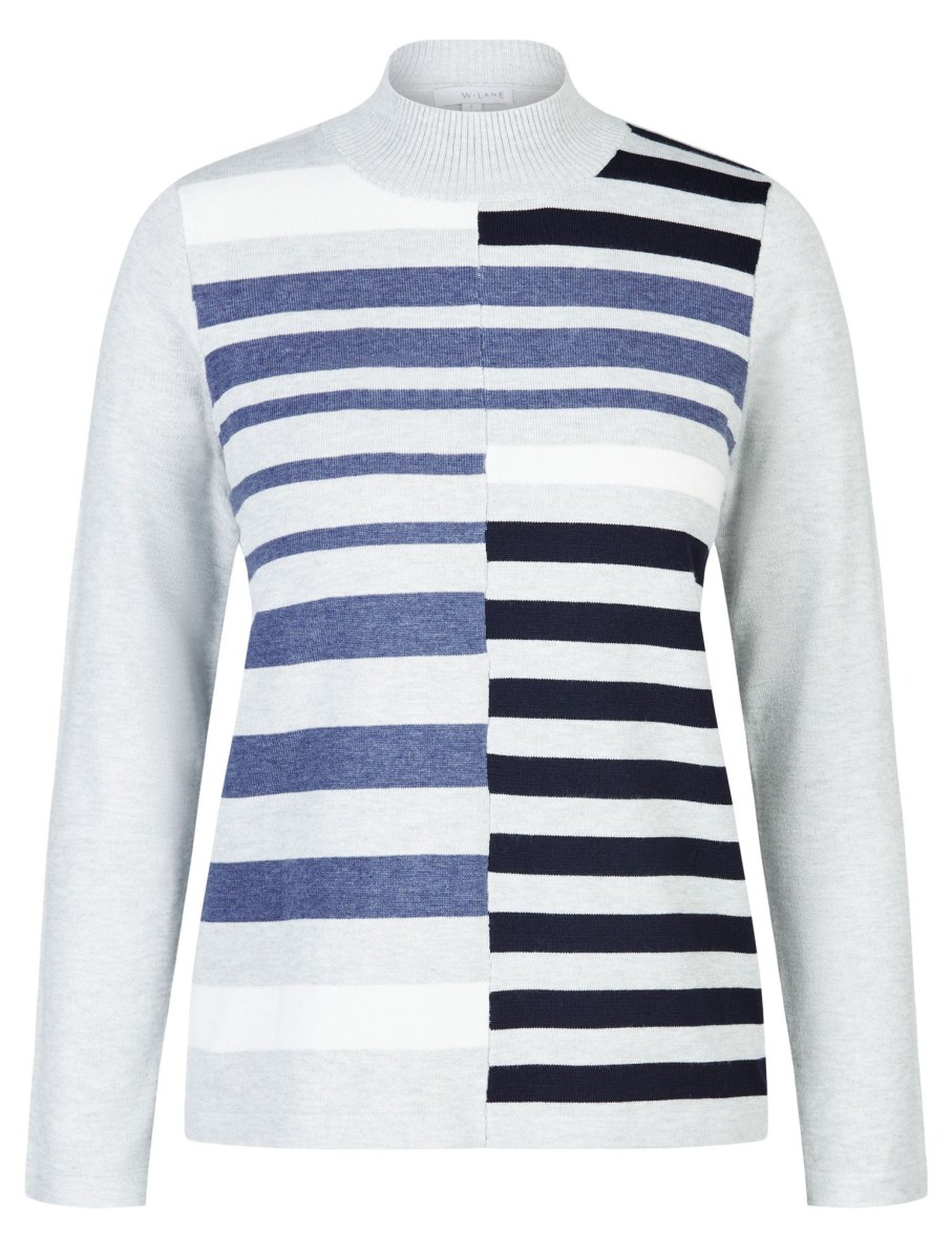 Knitwear WLane | W.Lane Colour Block Cowl Pullover Top