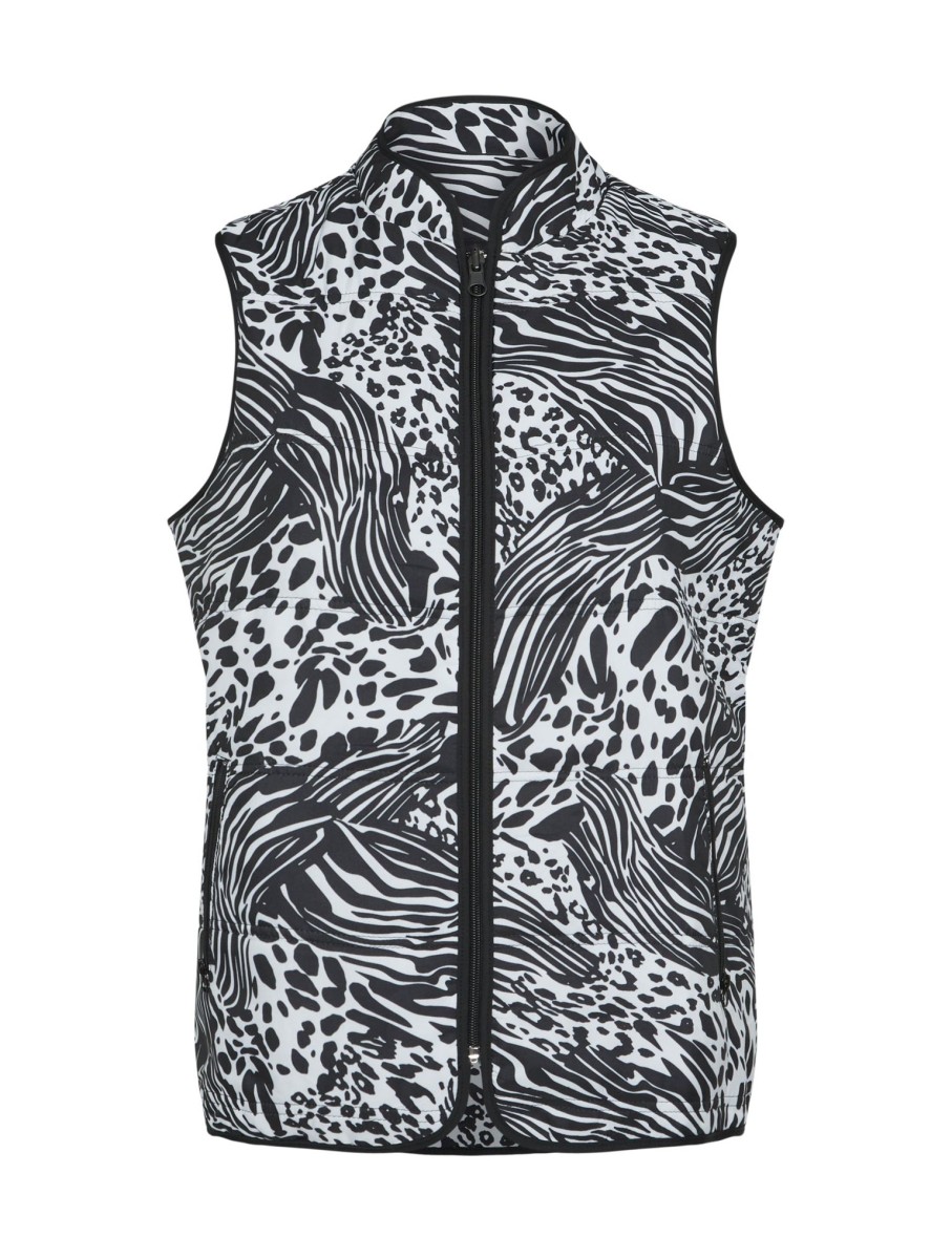 Outerwear NoniB | Noni B Reversible Print Vest